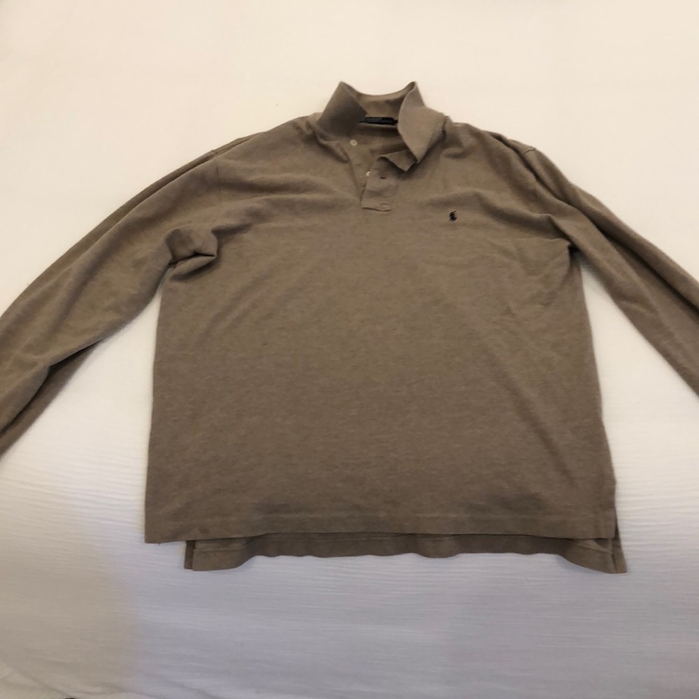 Polo by Ralph Lauren pique polo long sleeve shirt.